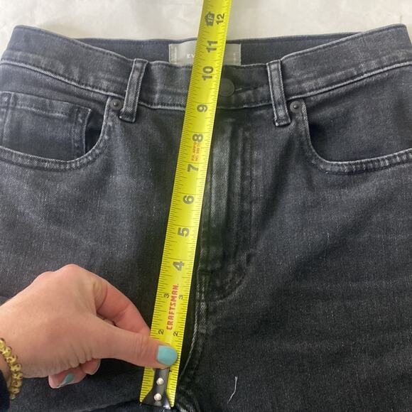EVERLANE The Cheeky Jean Tumbled Black size 26x 28.5” - Picture 12 of 16